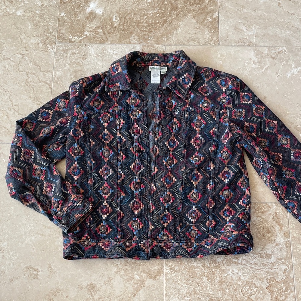 Multicolor Patterned Jacket